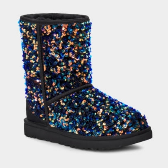 UGG Classic Short Stellar Sequin Boots - Picture 1 of 11